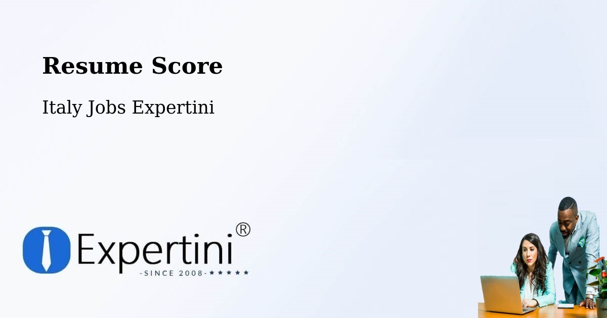Resume Score & Job Description Match Tool – Aggius - Italy Jobs Expertini